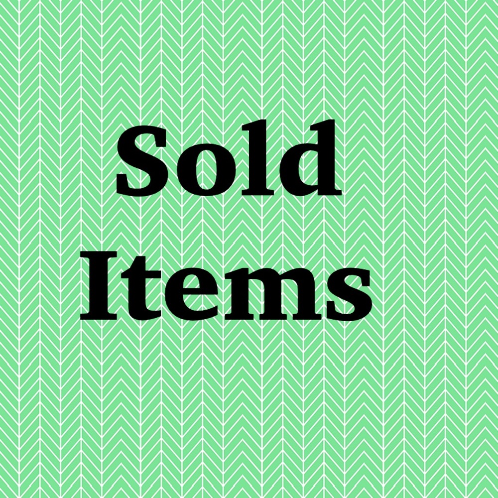 Sold Items past this point